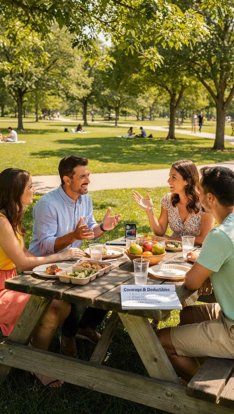 Grafika przedstawiająca wykresy pokazujące oszczędności dzięki niskim odliczeniom w ubezpieczeniach.